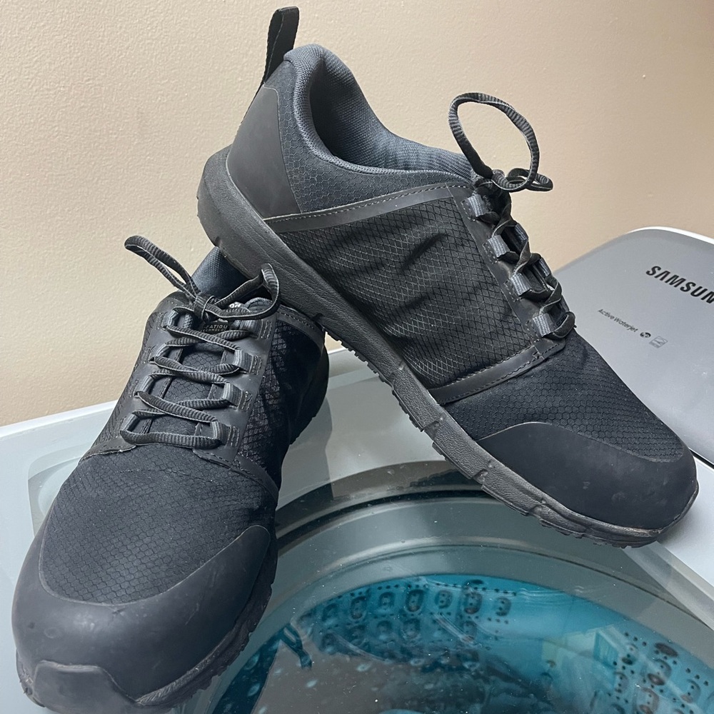 TimberlandPRO Black Safety Sneakers Green Tongue Tag Composite Toe ASTM-F2413-18